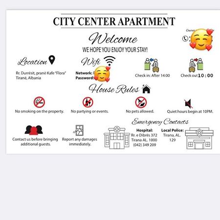 City Center Apartment Kafe Flora تيرانا المظهر الخارجي الصورة
